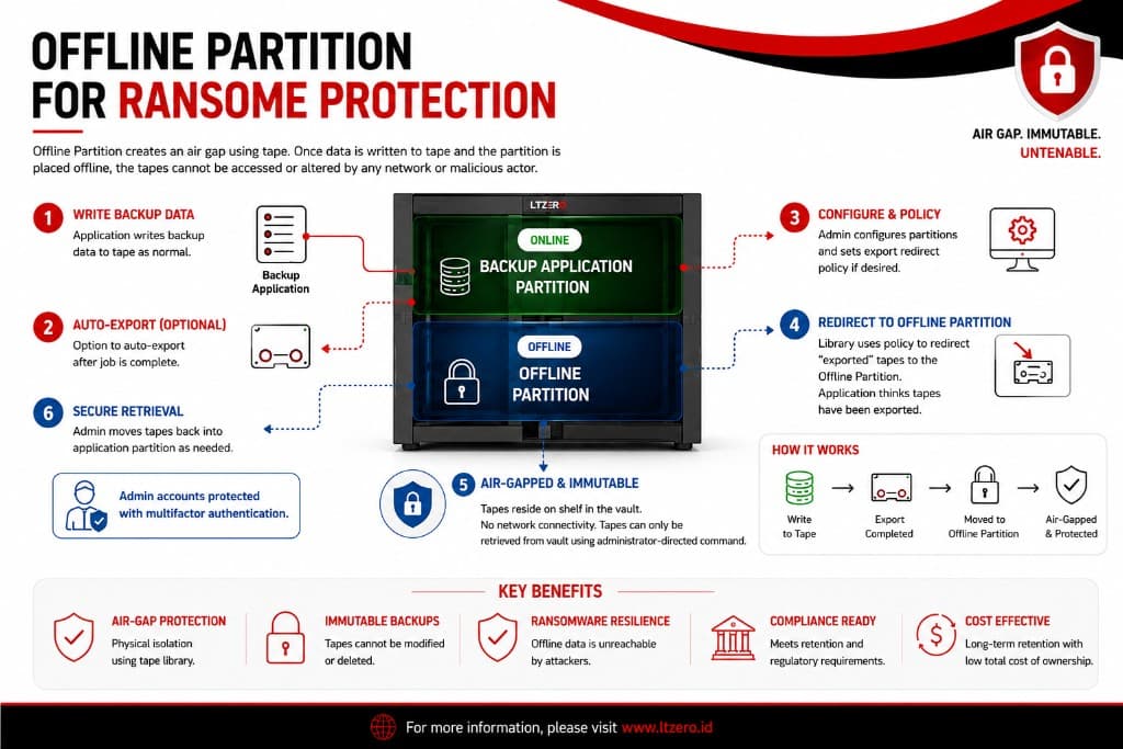 Ransomware Resilience with Offline Partitioning